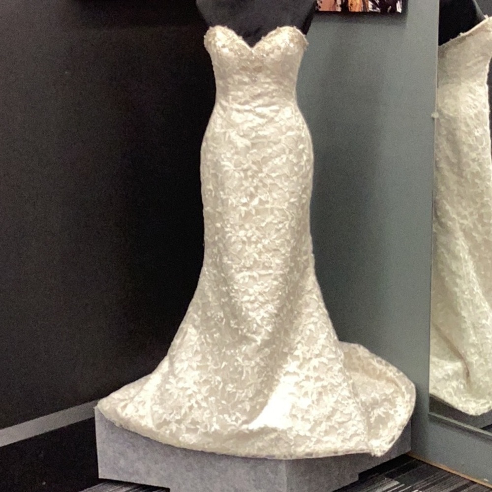 Strapless Lace Wedding Gown